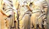 מוזיאון ראלי קיסריה, פרידת אורידיקה ואורפאוס בטרם שובם עם הרמס, לעולם המוות. תערוכת חלומו של הורדוס
